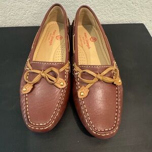 Marc Joseph Chestnut Leather Loafers NWOT